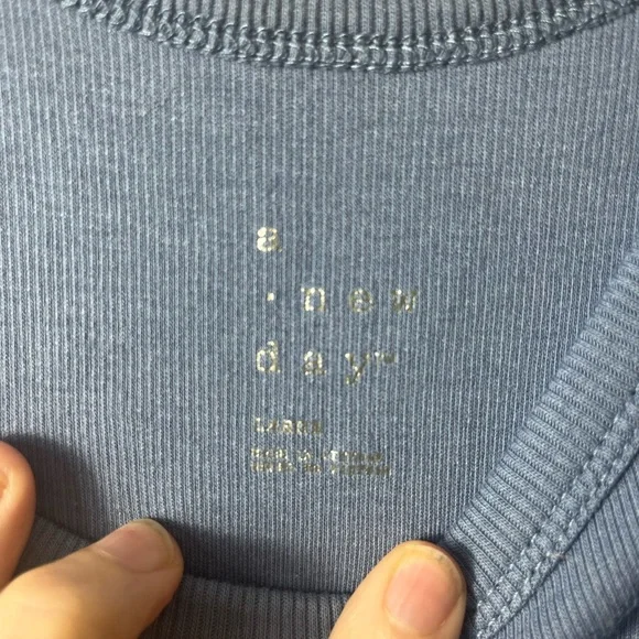 a new day Women's Scoop Neck Bodysuit Bundle Coral and Blue Size Large - Picture 7 of 11